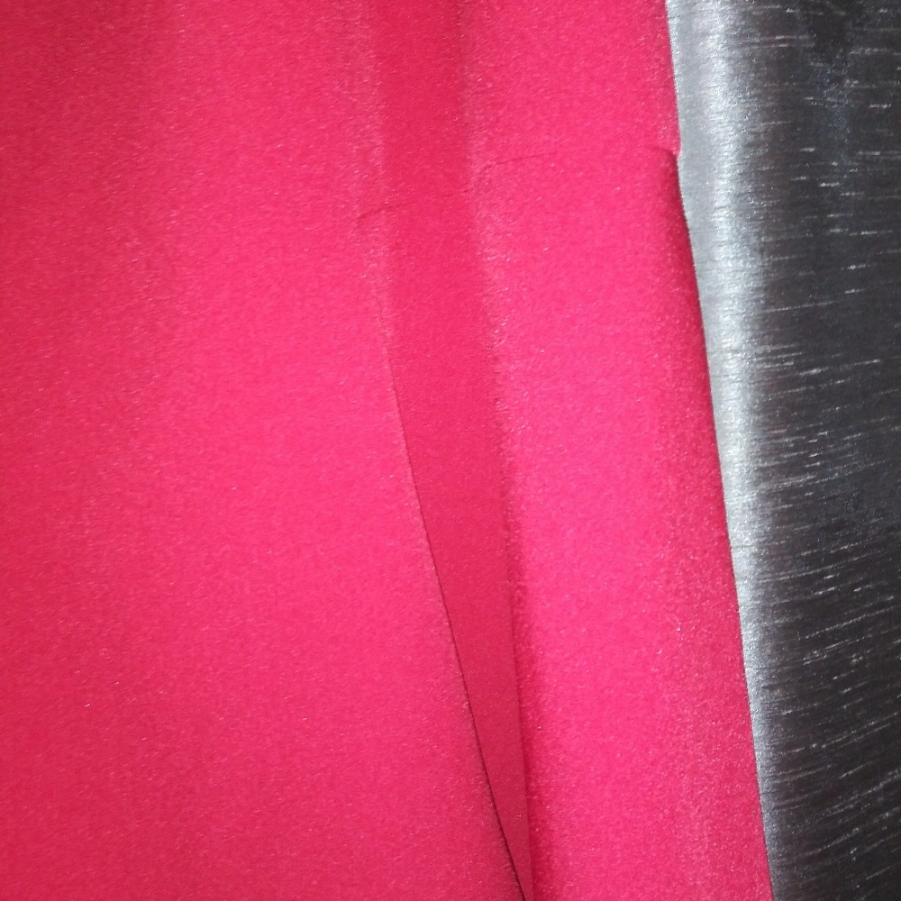 Cranberry red skirt with flared hem